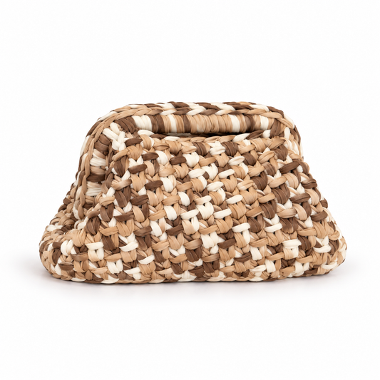 CLUTCH BAG COSTAWEAVE FUNNY - Chiusura 19 cm