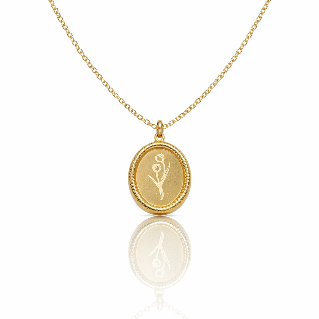 COLLANA INTRECCIO DI TULIPANI