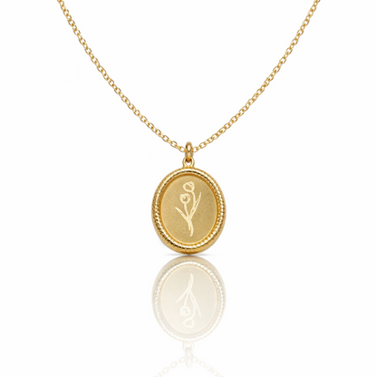 COLLANA INTRECCIO DI TULIPANI