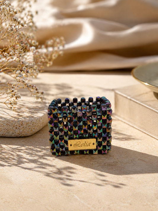 ORGANIZER BASSO/PORTAPENNE - Square Acrylic Beads