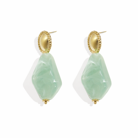 ORECCHINI GOCCE DI GIADA