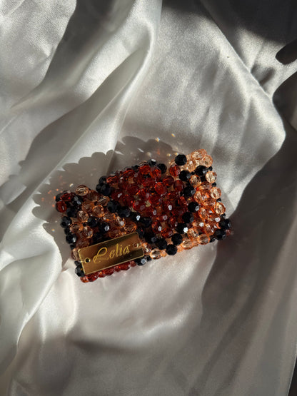 Portacarte singolo con patta