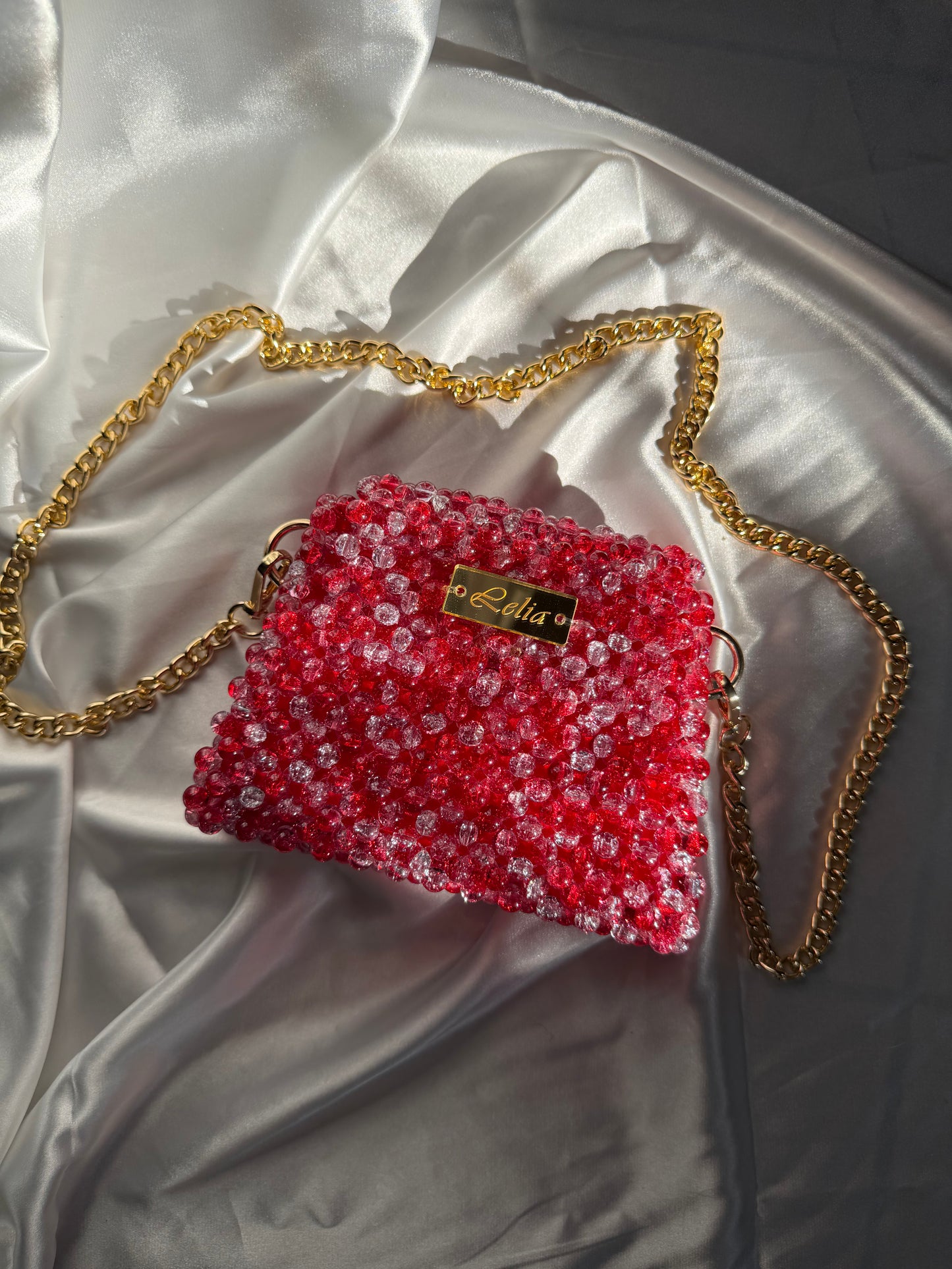 CHERRY GLOW - Mini Crystal Glass Jewel Bag