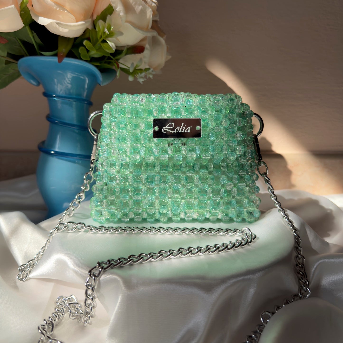 CHERRY GLOW - Mini Crystal Glass Jewel Bag