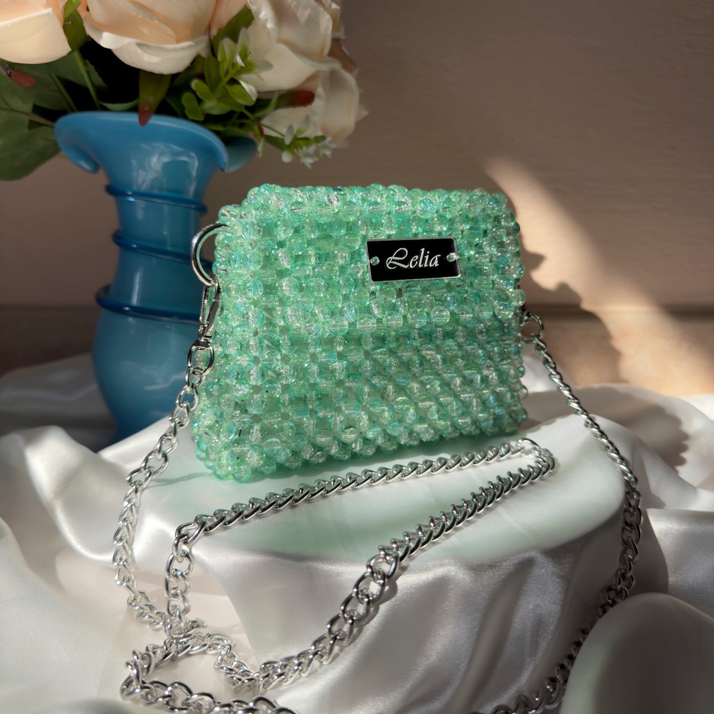 CHERRY GLOW - Mini Crystal Glass Jewel Bag