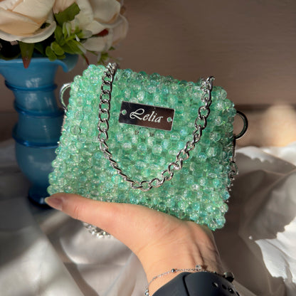 CHERRY GLOW - Mini Crystal Glass Jewel Bag