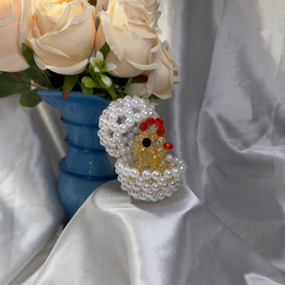 NASCITA DI PRIMAVERA - Uovo con Pulcino Decorativo